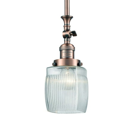 

Innovations Lighting 206 Colton Colton 1 Light 6 Wide Mini Pendant - Antique Copper /