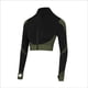 thumbnail image 5 of TFixol Mujer Chaqueta corta con cremallera completa Deporte Manga larga Guantes Entrenamiento Correr, 5 of 8