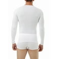 thumbnail image 3 of Underworks Womens Ultra Light Cotton Spandex Compression Crew Neck Top Long Sleeves - white x-small, 3 of 5