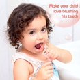 thumbnail image 4 of HLONK Kids Sonic Electric Toothbrush U Shaped Electric Toothbrush Automatic Timer Toothbrush IPX7 Waterproof 5 Clearing Modes Cartoon Modeling Design for Child 2-6 (Cat Style), 4 of 5
