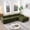 Green, variant on 116'' Modular Sectional Couch, Chenille Boneless Cloud Couches, Fully Compressed Sofa with High Density Foam, Convertible L Shaped Sectional Sofa for Living Room, No Assembly(Green)