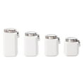 thumbnail image 2 of Mainstays White Glazed Ceramic Canister Set, 12 Piece, 2 of 7