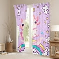 thumbnail image 3 of Erosebridal Cartoon Animal Axolotl Curtains for Living Room,Rainbow Stars Print Blackout Curtains Set of 2(42x63),Glitter Print Curtains and Drapes(42x63),Super Cozy Room Decorative, 3 of 6