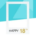 thumbnail image 2 of Shisuyan Happy 18th DIY Paper Picture Frame Cutouts Photo Booth Props for Birthday Party, 2 of 8