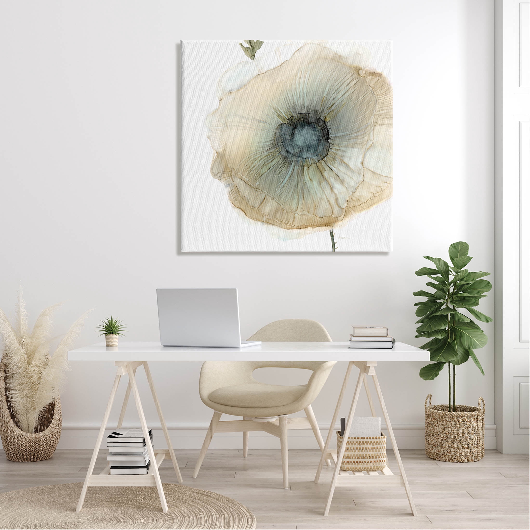 Stupell Industries Contemporary Flower Petal Poppy Blossom Graphic Art Gallery Wrapped Canvas Print Wall Art, Design by Carol Robinson