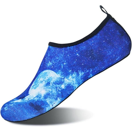 

Womens and Mens Water Shoes Quick-Dry for Beach Swim Surf Starry Sky Blue (44-45)