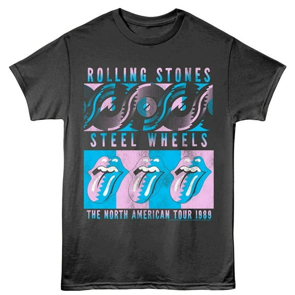 Rolling Stones - Steel Wheels Recolor - American Classics - Smoke Adult Short Sleeve T-Shirt