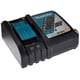 thumbnail image 1 of Cargador de baterías Makita DC18RA Rapid para baterías de iones de litio, 1 of 8