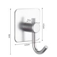 thumbnail image 5 of Juego de 16 ganchos adhesivos de pared para cocina, baño, oficina, gancho de cocina para colgar toallas, sombreros, llaves, bolsos, 5 of 5