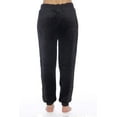 thumbnail image 3 of Velour Jogger PJ Pant (Black, 1X Plus), 3 of 3