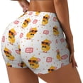 thumbnail image 2 of Kdxio Cute Duck Print Workout Shorts for Women Seamless Soft Smooth Gym Yoga Scrunch Active Shorts, 2 of 5