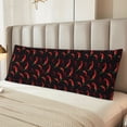 thumbnail image 4 of KLL Ultra Soft Microfiber Body Pillow Cover/Pillowcases 20"x54" with Hidden Zipper Closure-Red Hot Chili, 4 of 5