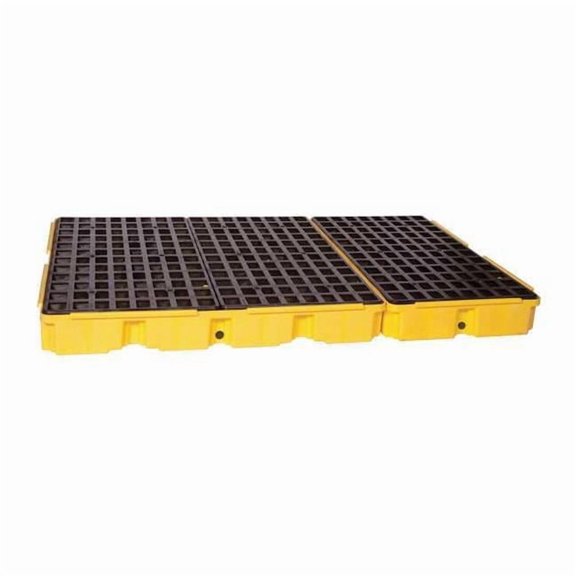 Eagle Mfg Spill Platform,w/Drain,88 gal.,6 Drum 1686D