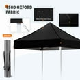 thumbnail image 5 of EAGLE PEAK 5x5 Pop Up Canopy Tent Instant Outdoor Canopy Easy Set-up Straight Leg Folding Shelter（Black）, 5 of 11