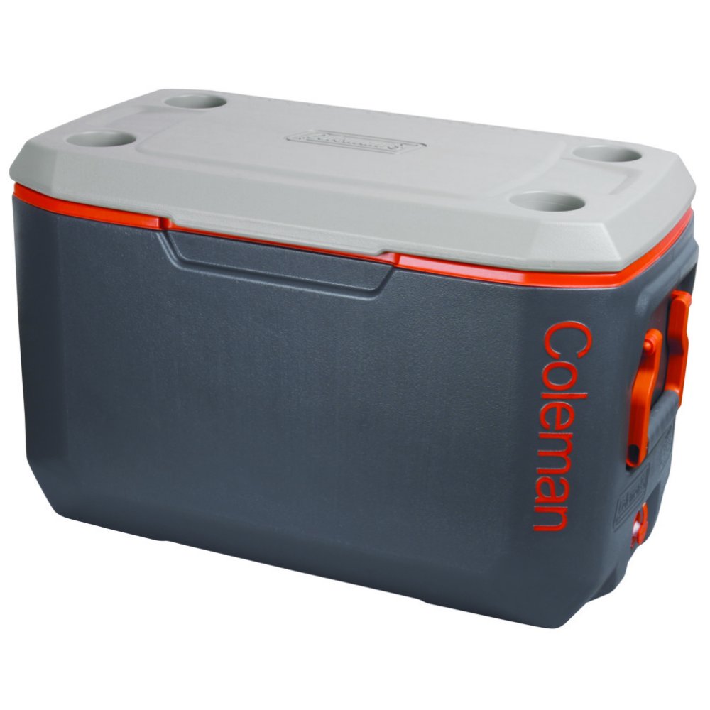 Coleman 70 Quart Xtreme Cooler, Dark Gray / Orange / Light Gray