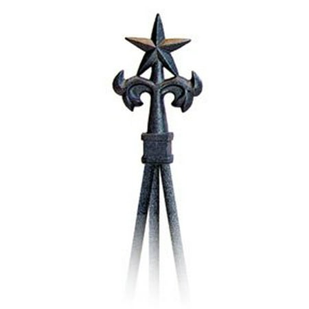 Wrought Iron Fence Price - Village Wrought Iron NTR-120 Star Finial Natural Tripod