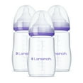 thumbnail image 4 of Lansinoh Anti-Colic Baby Bottle for Breastfeeding Baby, Baby Formula Feeding, 8oz, 3pk, Medium Flow Nipples, Size M, 4 of 16