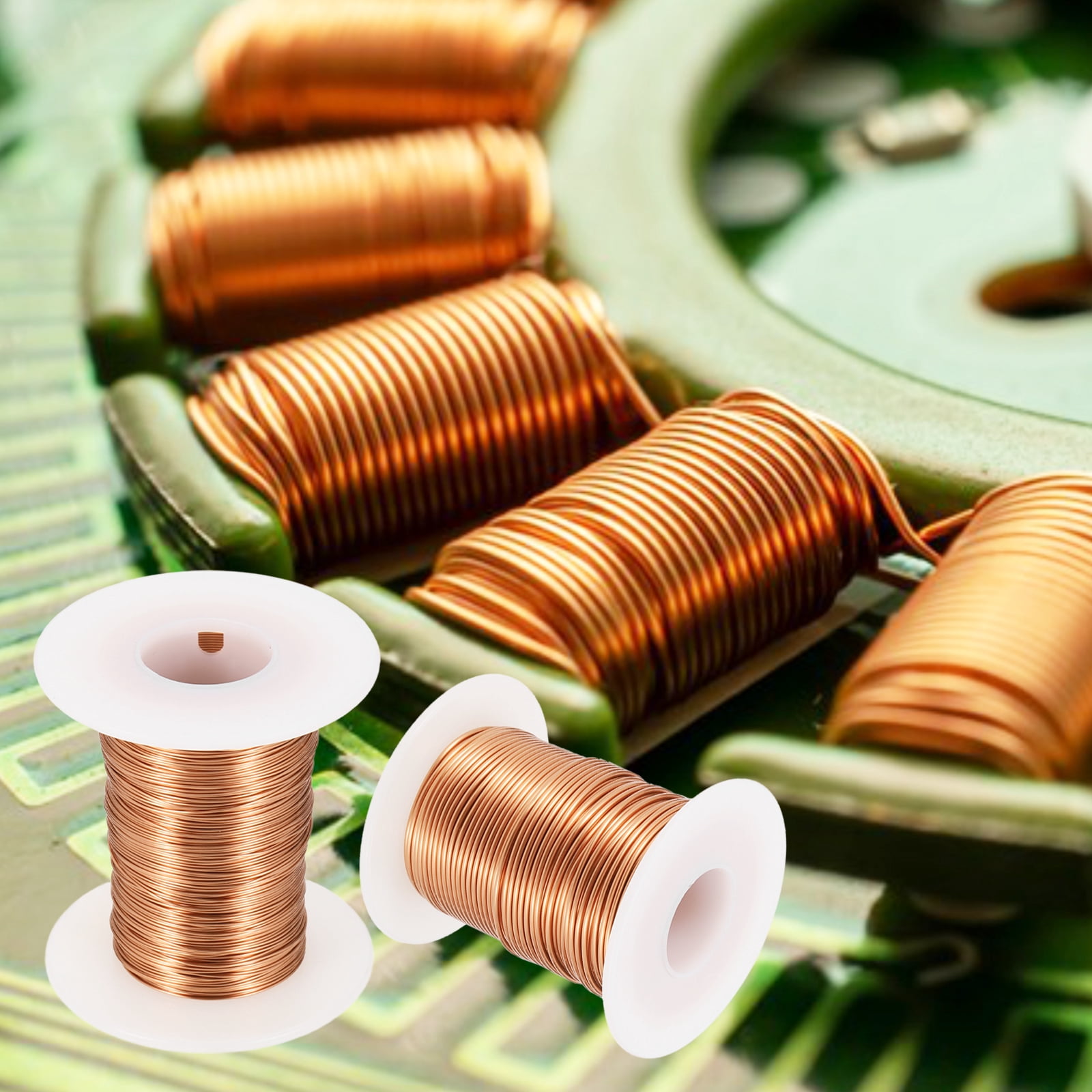 14 AWG Magnet Wire, 14 Gauge Enameled Copper Wires 8 oz Magnetic Coil Wire for Transformer Motor Electric, 155C(311F), Copper Color