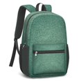 thumbnail image 4 of 17 Inch Lightweight Backpack,PVC Waterproof Oxford Fabric, Ergonomically Designed, with Large Capacity, Denim Cowboy Jean Style, 4 of 5