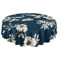 thumbnail image 5 of Round Tablecloth 60x60 Inch Spring Summer Round flower Table Cover for Dinner Party Picnic, 5 of 5