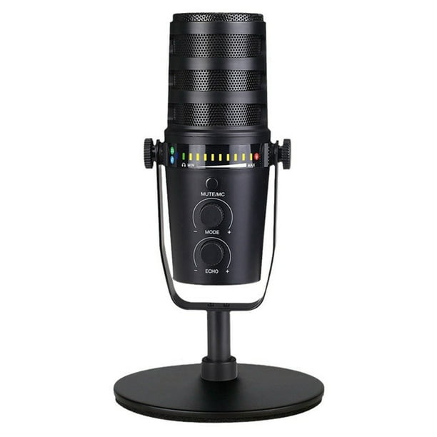 Micrófono Dinámico con Cable USB/XLR de Metal MIC MV7, Micrófono para Podcasting, Grabación, Transmisión en y Juegos