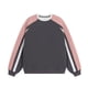 thumbnail image 1 of Autumn/Winter Preppy Style Men's Crew Neck Loose-fitting Patchwork Raglan Sweatshirt Women's Casual Sports Top, 1 of 4