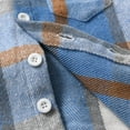 thumbnail image 5 of WIBACKER Boys Casual Sets Toddler Plaid Outfits Flannel Hooded Shirts + Sweatpants Kids Spring Fall Clothes Set, 5 of 7