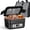 Black-5.5 Cup New ID, variant on XL 6.3-Cup Cordless Electric Lunch Box for Adults, Heated Lunch Box for Men with Scheduled Heating, Portable Car Food Warmer with Utensils, Two-Tier Bag, Removable Divider