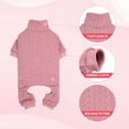 thumbnail image 3 of Jersey para perros Jamktepat, cuello alto, tejido para perros grandes, color rosa, 3 of 7