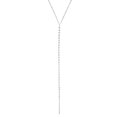 thumbnail image 1 of Sterling Silver Bar Charm Fancy Necklace, 24", 1 of 1
