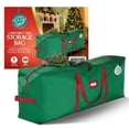 thumbnail image 1 of HOLIDAY SPIRIT Christmas Tree Storage Bag - Heavy-Duty Tree Bag with Durable Reinforced Handles & Zipper, Waterproof Storage Bag Protects from Moisture & Dust (Fits a 7.5FT Tree, Green), 1 of 4