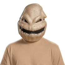 Disguise Oogie Boogie Vacuform Beige Plastic Halloween Costume Mask, for Adult
