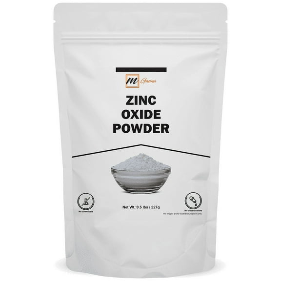 mGanna Zinc Oxide Powder Non-Nano and Uncoated 0.5 lbs / 227 Gms