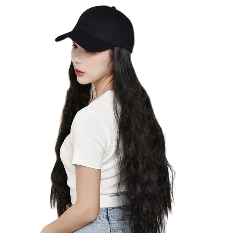 SUNRI Big Wave Baseball Cap Wig Set 