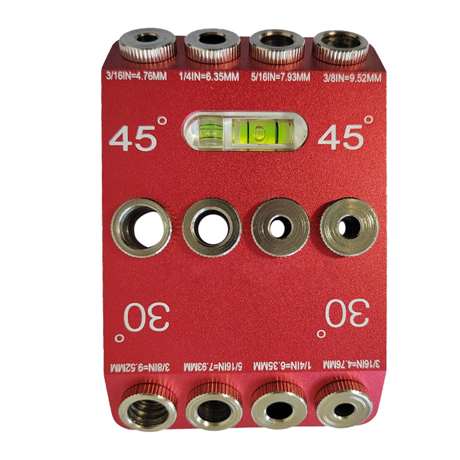 Angled Drill Guide Jig 4 Size Drill Jig for Angled 30 45 90 Holes Drill Guide Jig for Railing Deck Post Portable