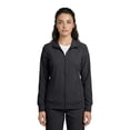 thumbnail image 6 of Natural Uniforms Women’s Zip-Front Warm-Up Jacket – 4-Way Stretch, Moisture-Wicking, Contemporary Fit–Medical Scrubs Jacket (Black, Large), 6 of 7