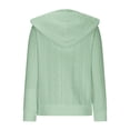 thumbnail image 5 of Zip Up Cardigan Sweater Women Cable Knit Hoodie Long Sleeve Jacket Oversized Outwear Drawstring Casual Sweatshirts, 5 of 6