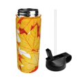 thumbnail image 2 of Sikiie Autumn Maple Leaves Print 18OZ Insulated Straw Cup, Portable Leak-proof Sports Water Bottle, Stainless Steel Water Cup Suitable for Home and Outdoor, 2 of 8