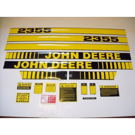 John Deere 2355 Tractor Decal Set with Caution Decals