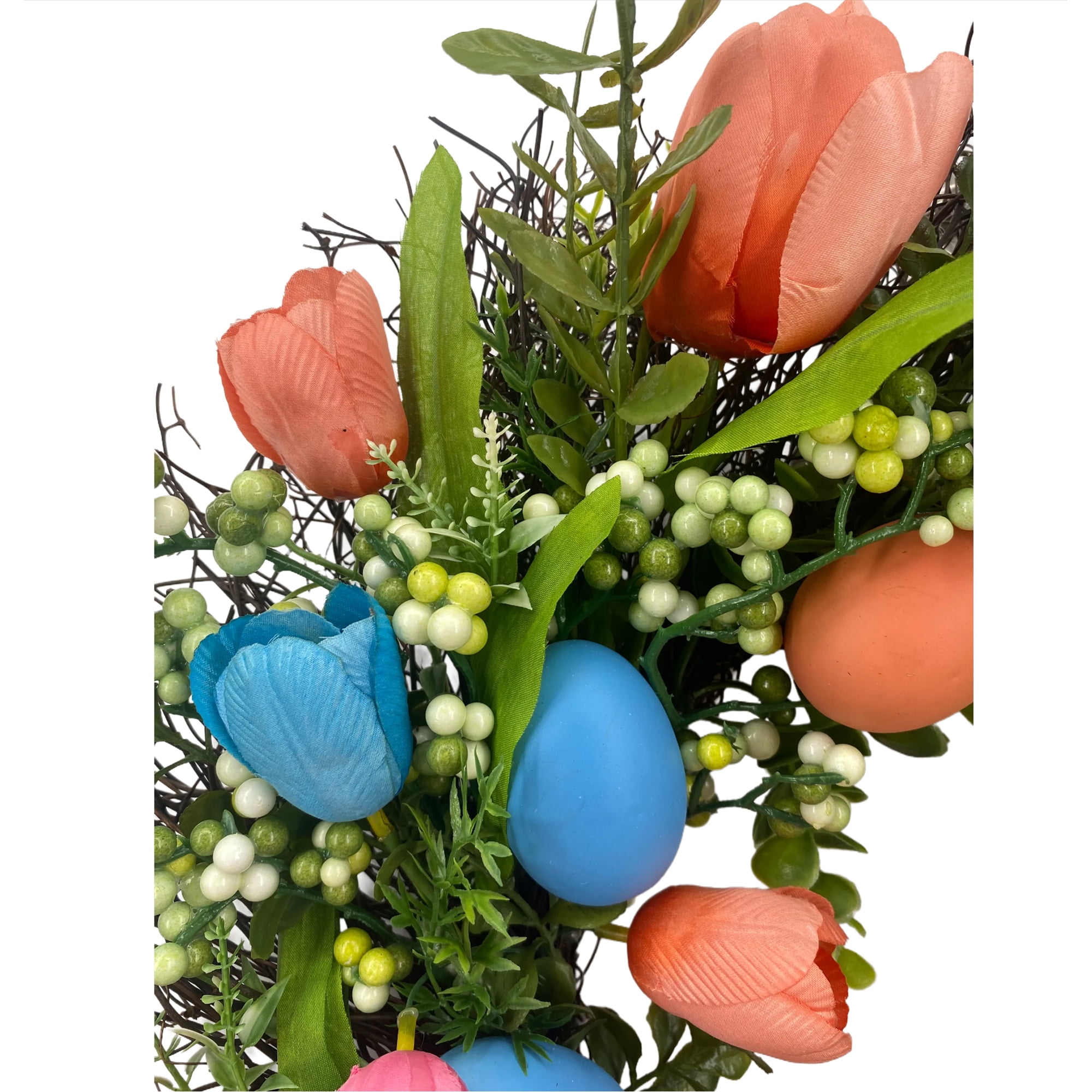 Way To Celebrate Egg with Flower Wreath