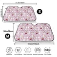 thumbnail image 3 of Kdxio Easter Rabbit Print Windshield Sun Shade,UV Rays and Sun Heat Protection,Sunshade for Car Windshield,Car Shade Front Windshield - Small, 3 of 6