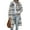 Plaid Grey, variant on Womens Plaid Shacket Jacket Fall Fashion Long Sleeve Button Up Flannel Shirt Winter Clothing Woolen Coats