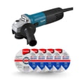 thumbnail image 1 of Mini Esmeriladora Makita 720w 4-1/2 115mm + 5 Discos Corte, 1 of 5