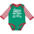 thumbnail image 3 of Inktastic Future Home Builder Contractor Boys or Girls Long Sleeve Baby Bodysuit, 3 of 5
