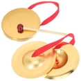 thumbnail image 1 of 1 Set of Handheld Gong Instrument Funny Percussion Toy Interesting Gong Toy Kids Accessory, 1 of 8