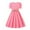 Pink—Prime Deals 2025, variant on Mevxay Puff Sleeve Dress for Girls 2025 Summer Crewneck Button Back A-Line Stripes Maxi Dresses 7-15 Years Pink