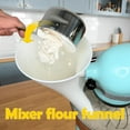 thumbnail image 7 of Flour Funnel for Kitchen Aid Mixer,Kitchen Aid Attachments for Mixers Accessories,Diameter Enables Guided Pouring Tilt-Head,Stand Mixer Attachment for Egg Liquid, Prevents Spills and Messes, 7 of 7