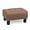Brown, variant on ZOPan Small Foot Stool, Tufted Ottoman Stools with Nailhead Trim & Legs, PU Leather Ottoman Footrest with Storage, Stable Footstool for Couch, Living Room, Bedroom, 440lbs Capacity-Brown