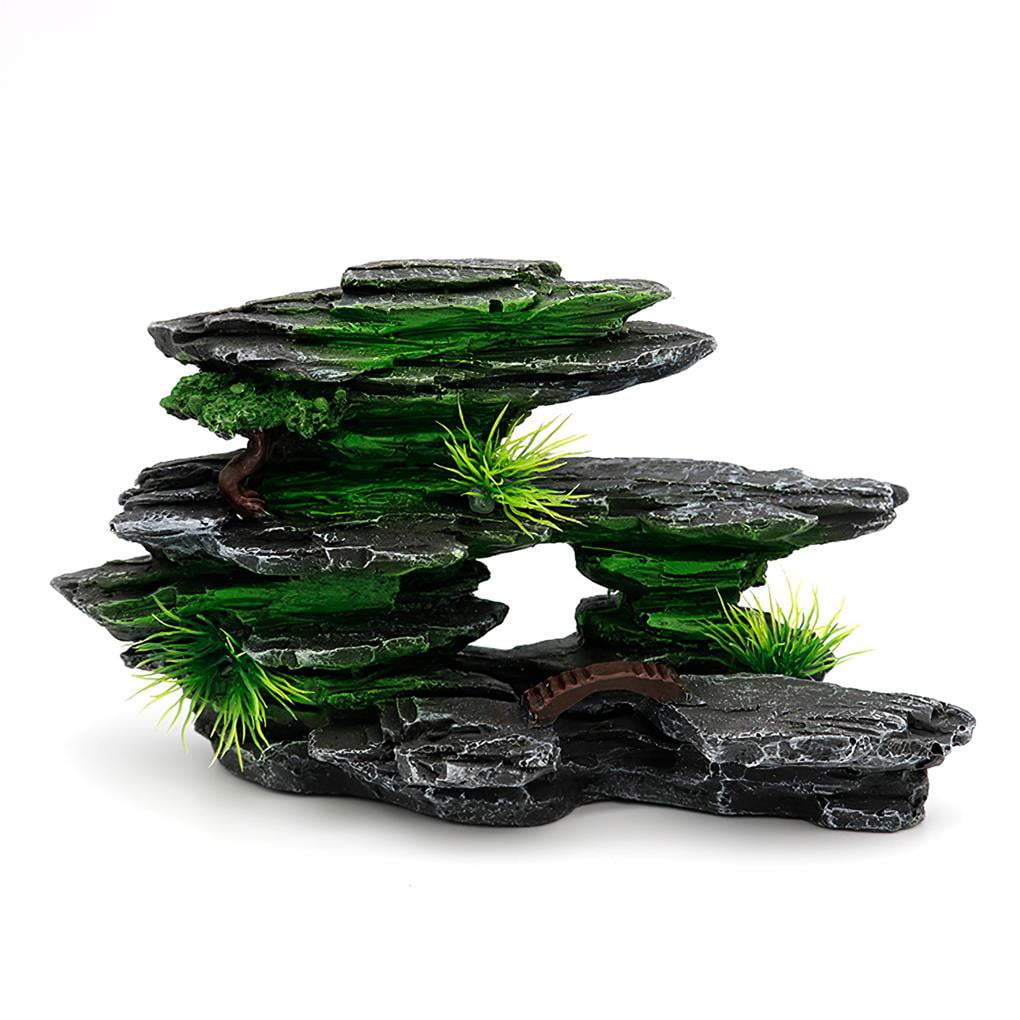 Fish Tank Decoration Resin Aquarium Landscape Artificial Rock Mountain