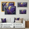 thumbnail image 4 of Designart Abstract Geode Purple I Canvas Wall Art, 4 of 5